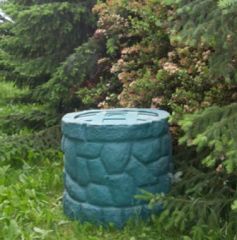 Regentonne M�rchenbrunnen natur-gr�n 400 l