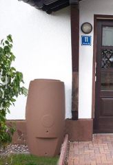 Regentonne S�ule 250l sand-stein