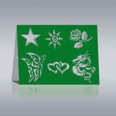 Airbrush Tattoo Schablonen 6er Set