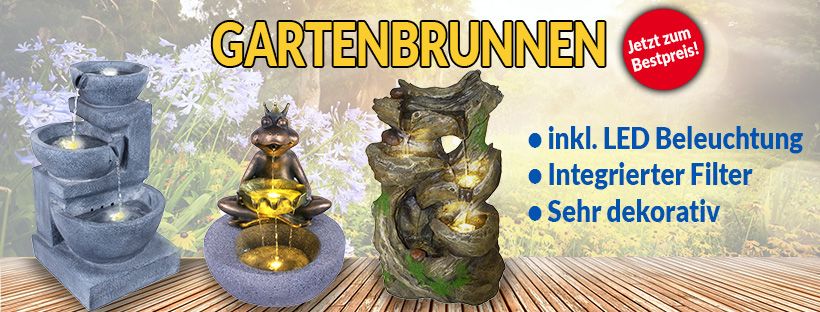 Gartenbrunnen und Zimmerbrunnen