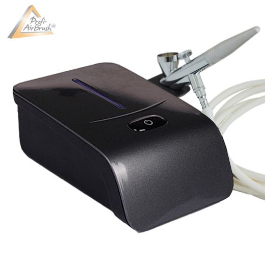 Profi-AirBrush Set Carry IV-TC schwarz - ideal für  Einsteiger!