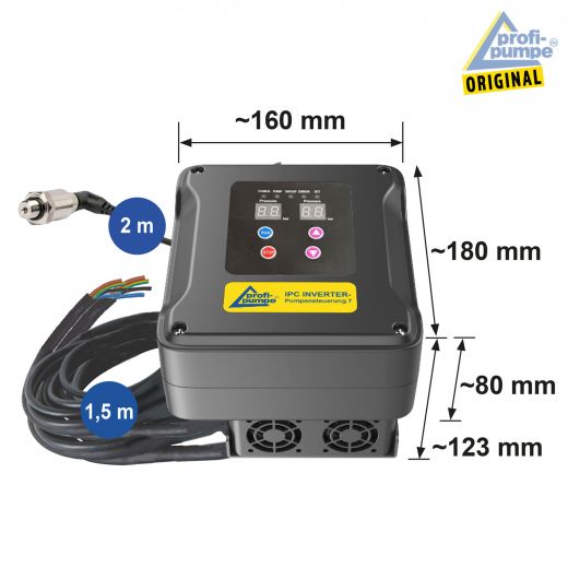 IPC INVERTER-Pumpensteuerung 7 - 1,5KW 3*400V/3*400V - Abmessungen