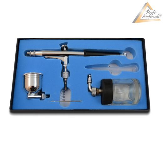 Airbrushpistole Profi-AirBrush Gravity Double-Action-Gun 134 D 0,3