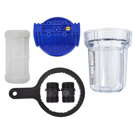 Kartuschenfilter 1 Liter, Wasser Vorfilter, Schmutzfilter, Sandfilter, Vorsatzfilter