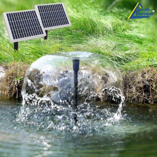 Teichset-Solar Oasis, Akku, Fernbedienung Licht, Solar Teich Pumpe Springbrunnen Wasserspiel, Brunnen, Gartenbrunne, Zierbrunnen, Solarbrunnen, Solarspringbrunnen, Teichbeleuchtung, Solarwasserspiel