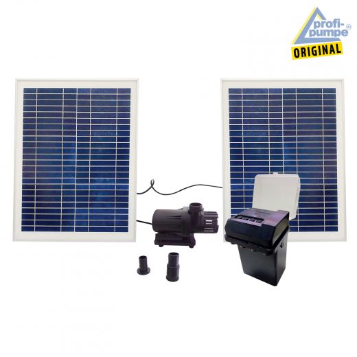 Teichpumpen-Set Oasis-4000R mit Li-Ion Akku für Bachlauf