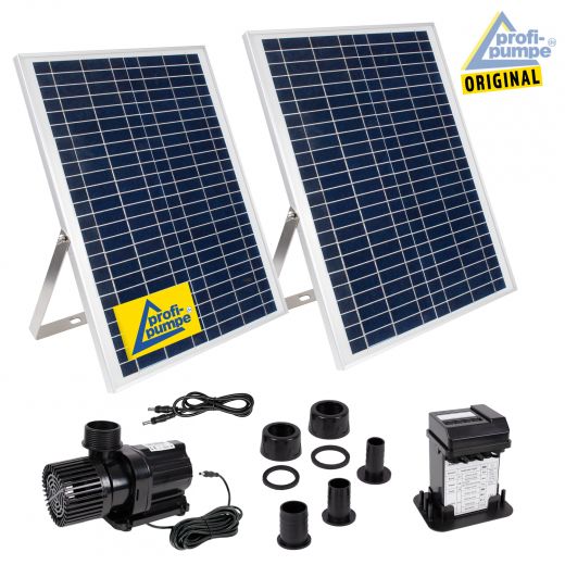 Teichpumpen-Set Oasis-4000R mit Li-Ion Akku für Bachlauf