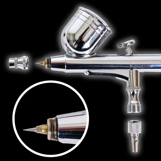 Airbrushpistole Profi-AirBrush Gravity Double-Action-Gun 130 D 0,3