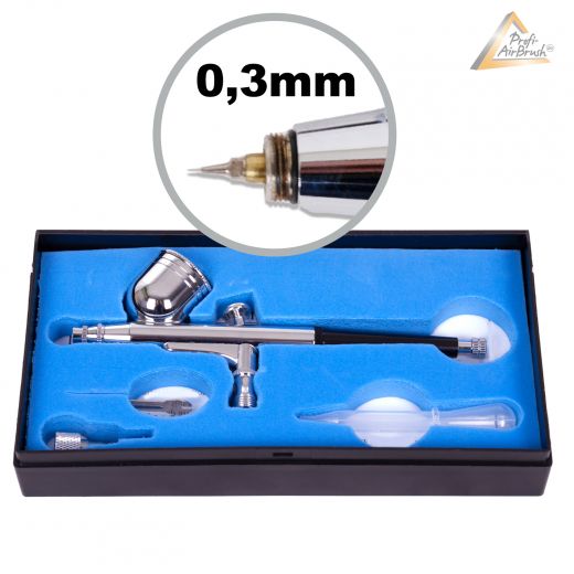 Airbrushpistole Profi-AirBrush Gravity Double-Action-Gun 130 D 0,3