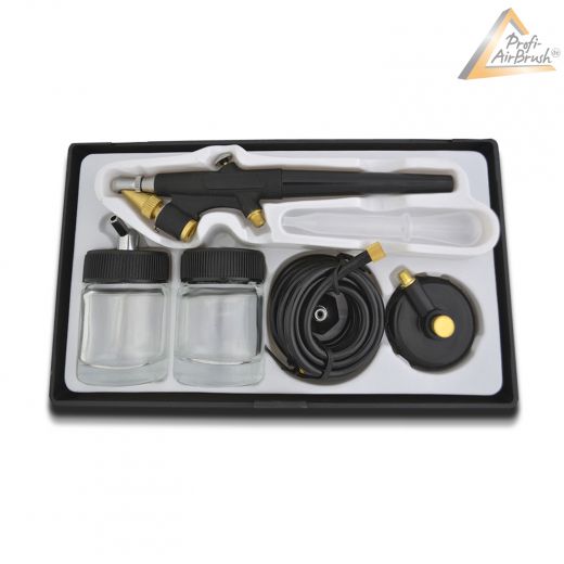 Airbrush komplett set Airbushpistole Airbrush-Pistole Lackierpistole Lackieren Airbrush Airbrushfarbe