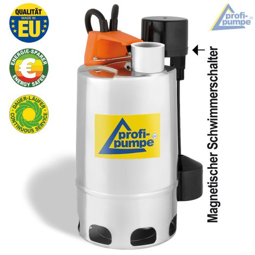 SCHMUTZWASSERPUMPE Schmutzwassertauchpumpe TAUCHPUMPE Baupumpe Kellerpumpe Drainagepumpe Schachtpumpe magnetischer Schwimmerschalter. Energiesparend