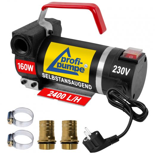 Diesel Star 160-4 - 230V-Pumpe ohne Zubehör, mit 2 Stk. Tüllen, 2 Stk. Schellen