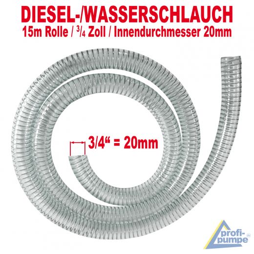 Diesel-Spiralschlauch 3/4