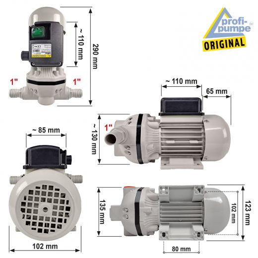 AdBlue® 230V-Pumpe, selbstansaugend, DIESEL PUMPE HEIZÖL FASSPUMPE ÖLPUMPE KRAFTSTOFFPUMPE TANKSTELLE