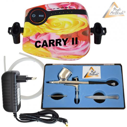 Profi-AirBrush Carry II Rosa - Gravity Double-Action-Gun 130