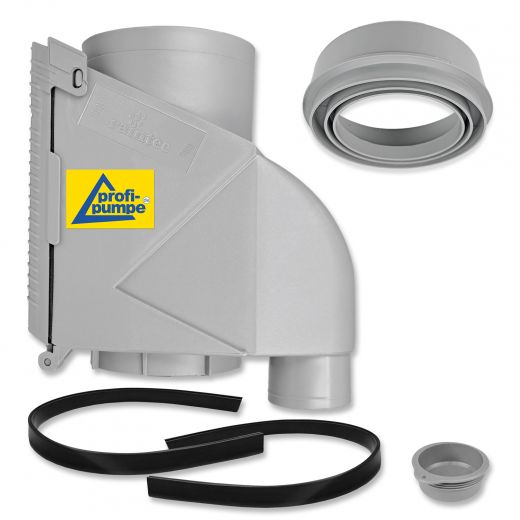 Fallrohrfilter raintec T50 Zink-Grau