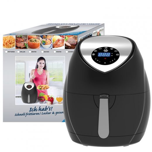 HEISSLUFTOFEN HEISSLUFTGARER AIRFRYER, Küchengerät Heissluft Grill, Heißluftofen, fettfrei frittieren, fettarm frittieren, ölfrei frittieren, grillen, backen