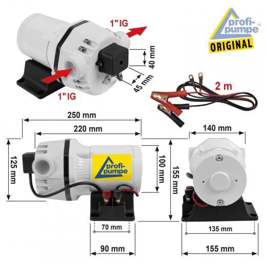 AdBlue® 24V-Pumpen-Set, selbstansaugend, DIESEL PUMPE HEIZÖL FASSPUMPE ÖLPUMPE KRAFTSTOFFPUMPE TANKSTELLE, AdBlue Pumpe