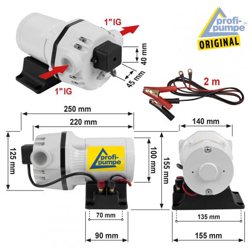 AdBlue® 12V-Pumpen-Set, selbstansaugend, DIESEL PUMPE HEIZÖL FASSPUMPE ÖLPUMPE KRAFTSTOFFPUMPE TANKSTELLE, AdBlue Pumpe