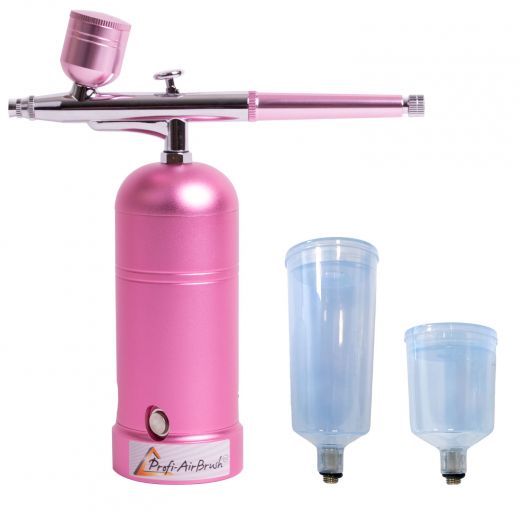 AirBrush ACCU-Star I ROSA mit Cups