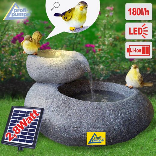 Solar - Gartenbrunnen & Wasserspiel 