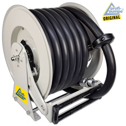 PROFI-Schlauchaufroller mit Federaufwicklung inkl. 15m 25mm-Schlauch