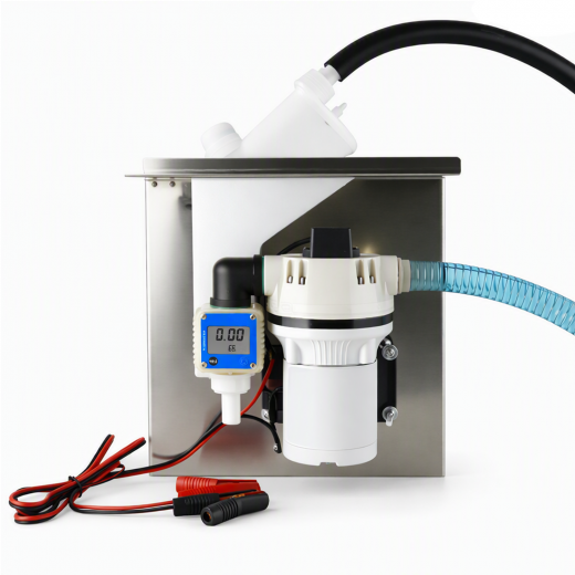 AdBlue® TANK-Set 12V selbstansaugende Diesel-Pumpe mit digitalem Durchflussmesser,  Saug- & Druckschlauch