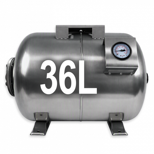 Drucktank Ausdehnungsgefäß Druckkessel  36L , Edelstahl