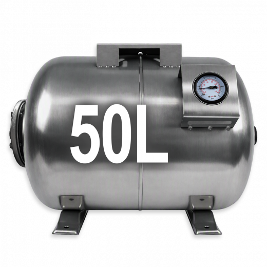 Drucktank Ausdehnungsgefäß Druckkessel  50L , Edelstahl