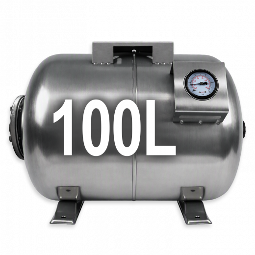 Drucktank Ausdehnungsgefäß Druckkessel 100L, Edelstahl