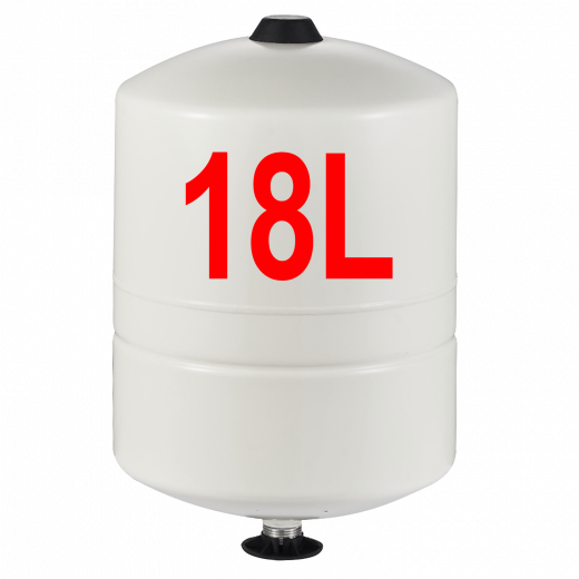 Drucktank Ausdehnungsgefäß 18L, Polypropylen-Inliner