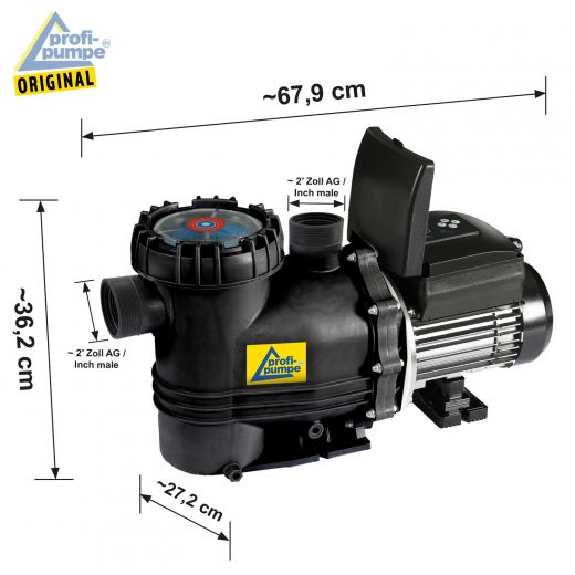 Schwimmbadpumpe INVERTER-POOL-STAR - Abmessungen