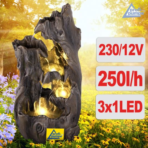 B-Ware Gartenbrunnen WALD-ZAUBER mit LED-Licht