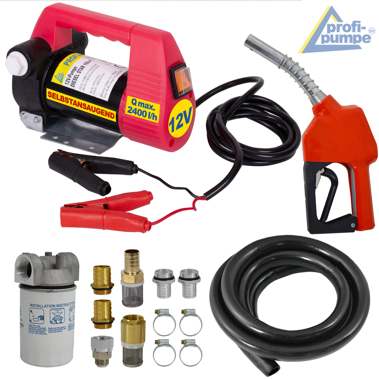 Dieselpumpe Star 160-4 - 12V mit Zubehör Paket 3