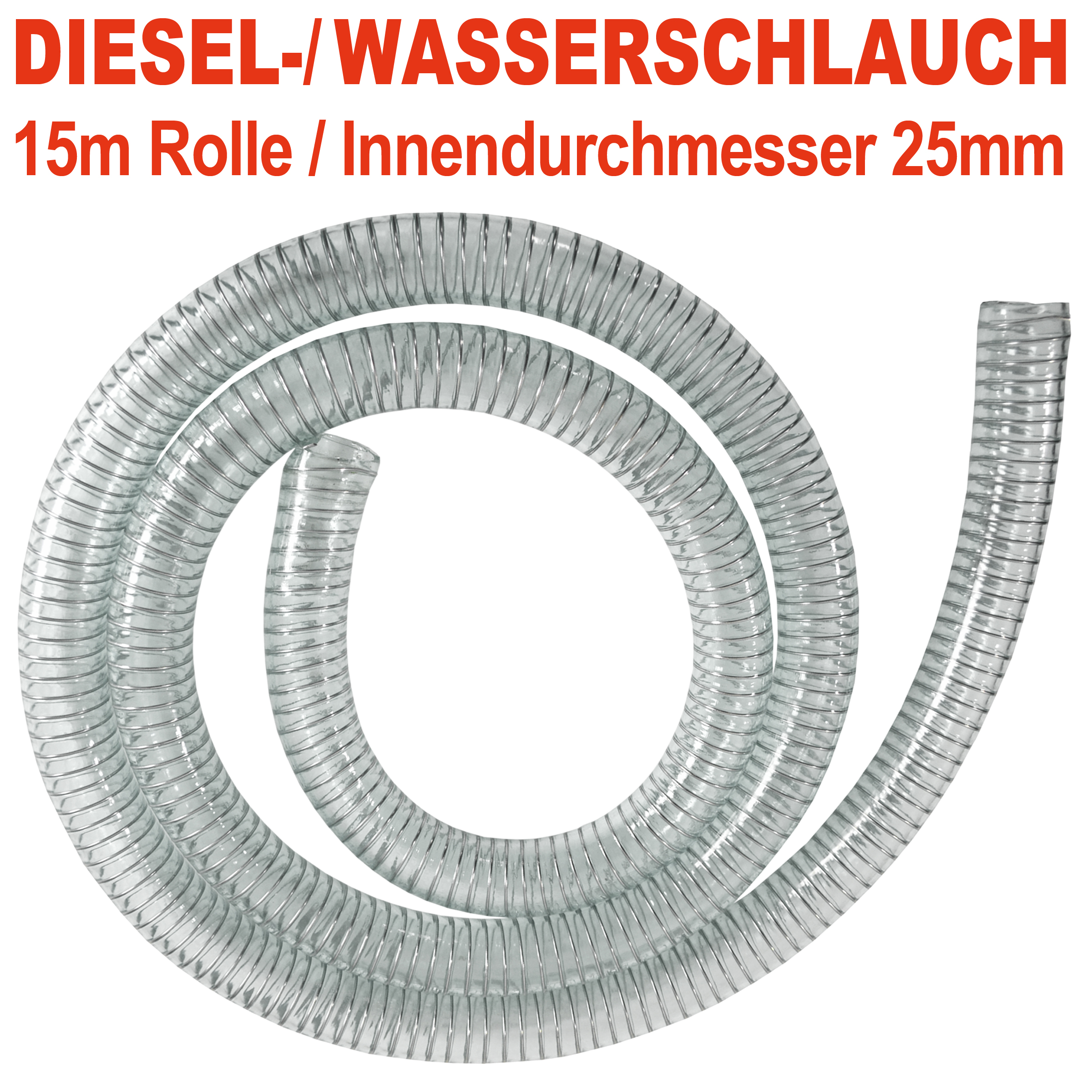 Druckschlauch Kompressorschlauch Druckluftschlauch PVC 1/2