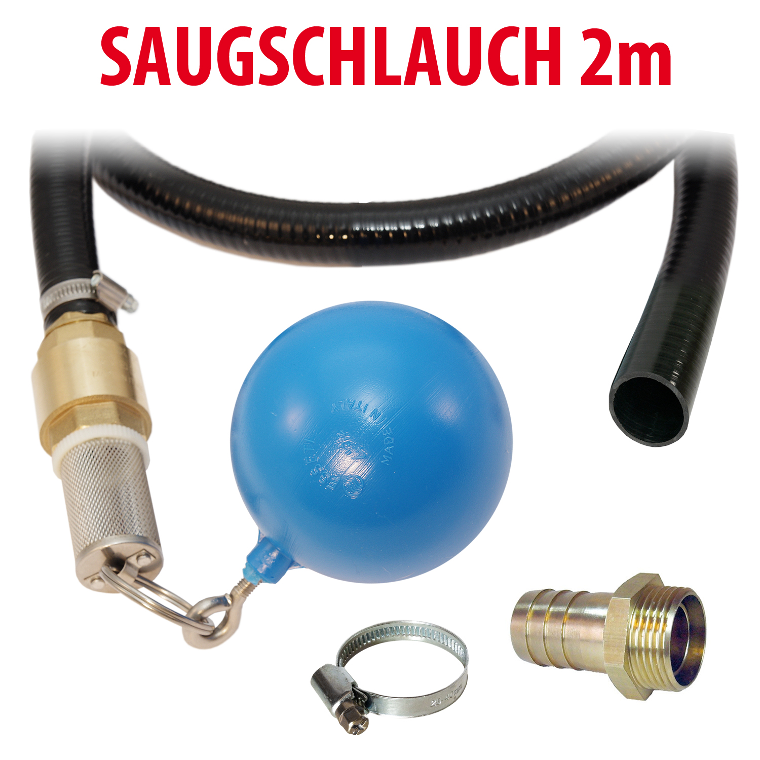 Ubbink Pumpenschlauch Gartenschlauch Saugschlauch Spiralschlauch Pumpe 19-40mm 