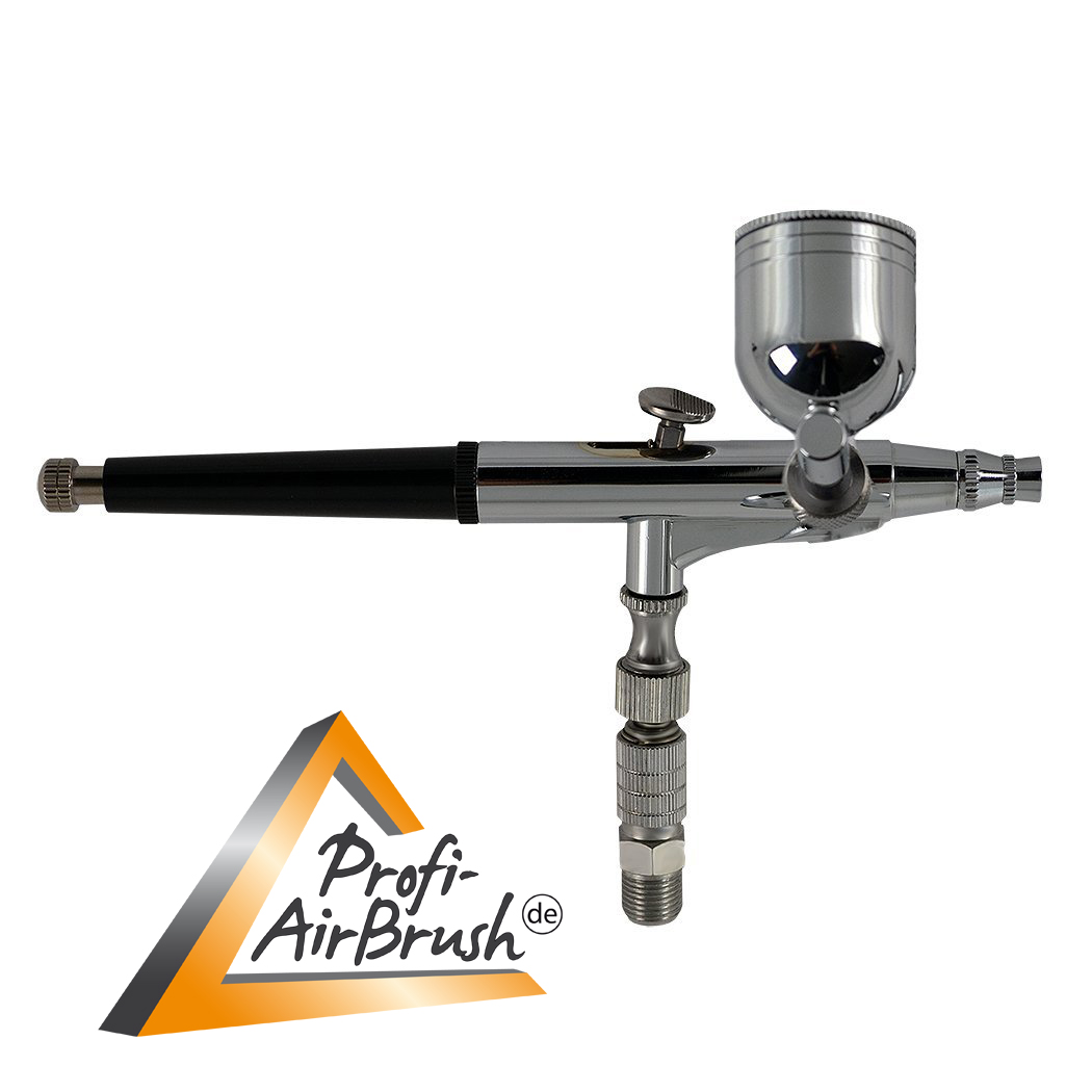 Universal Airbrushpistole ProfiAirBrush DoubleActionGun 134s mit Druckluftschlauch
