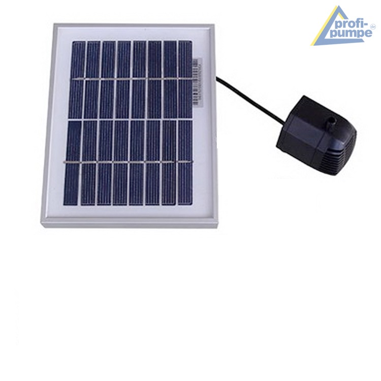 Solar - Brunnen "GRANIT-SÄULE & SCHALEN-2" mit LiIon-Akku & LED-Licht (neu)