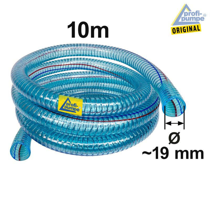 PVC Diesel Spiralschlauch Innendurchmesser 19mm für 3/4"-Tüllen, 10m PVC Diesel Spiralschlauch Innendurchmesser 19mm für 3/4"-Tüllen, 10m