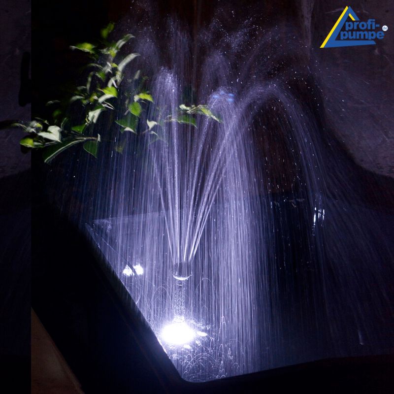 SET Teich-Solar "Oasis 1601R"-1, Akku, FB und Licht Teichset-Solar Oasis, Akku, Fernbedienung Licht, Solar Teich Pumpe Springbrunnen Wasserspiel, Brunnen, Gartenbrunne, Zierbrunnen, Solarbrunnen, Solarspringbrunnen, Teichbeleuchtung, Solarwasserspiel