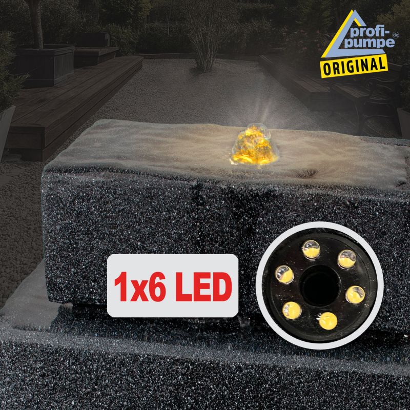 Gartenbrunnen BASALT-KASKADE mit LED-Licht Gartenbrunnen BASALT-KASKADE mit LED-Licht