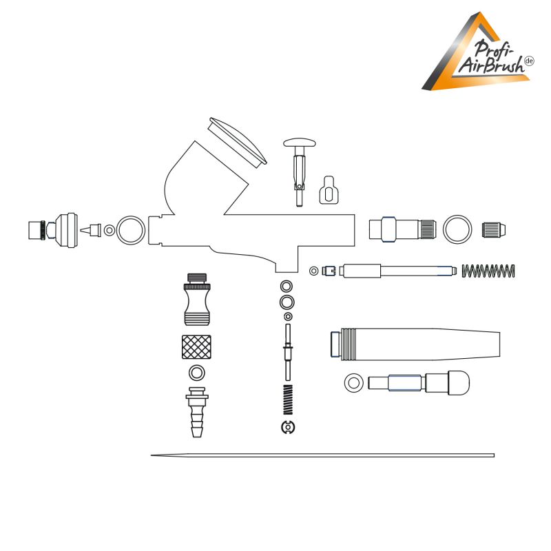 Airbrushpistole Gravity-Special 1035 D 0.3 Plan Airbrushpistole Gravity-Special 1035 D 0.3 Plan