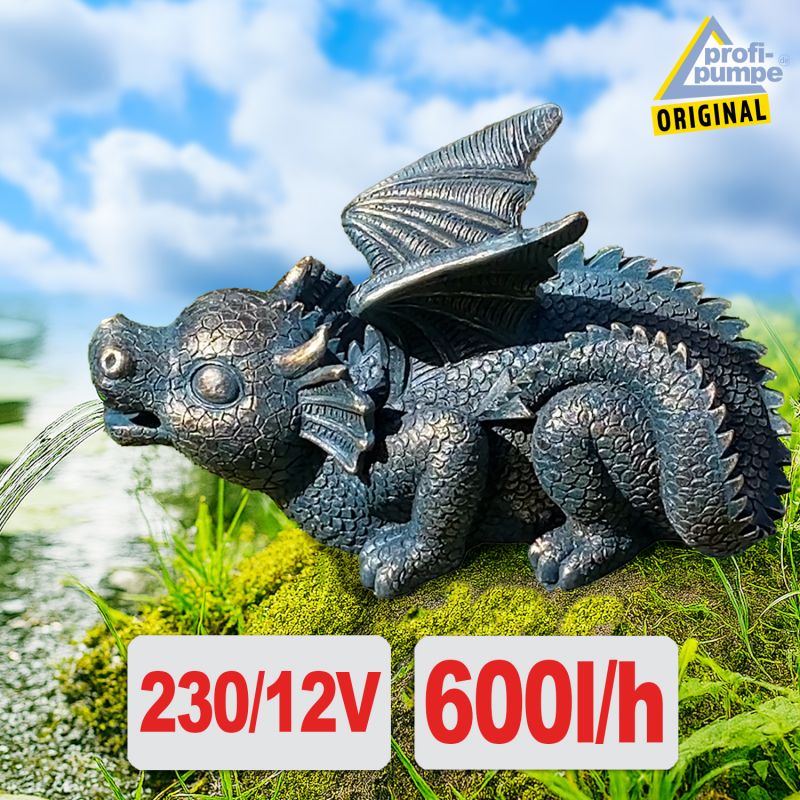 ZAUBER-DRACHE 230V - Garten- und Teichbrunnen ZAUBER-DRACHE 230V - Garten- und Teichbrunnen