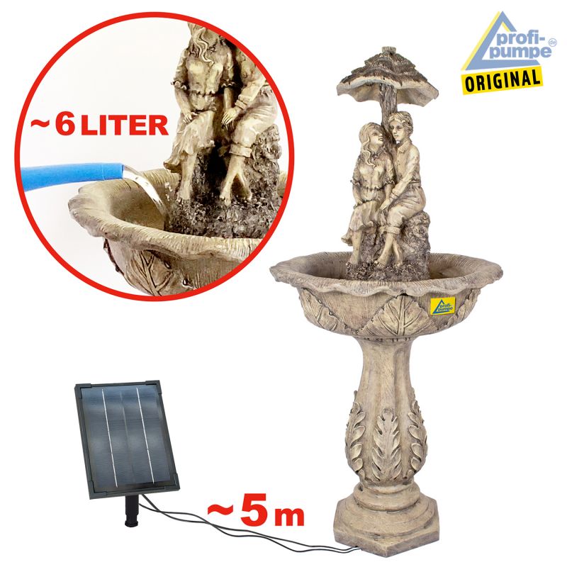Solar - Brunnen "DIE LIEBENDEN 200-3" - Wasser einfüllen Solar - Brunnen "DIE LIEBENDEN 200-3" - Wasser einfüllen