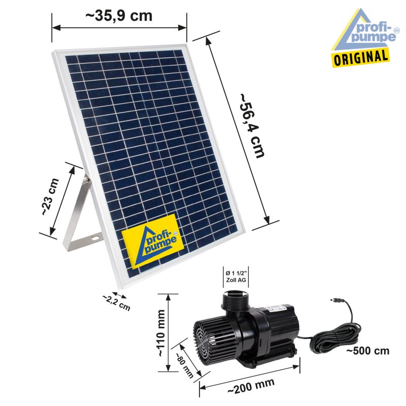 Teichpumpen-Set Oasis-4000R Abmessungen Teichpumpen-Set Oasis-4000R Abmessungen