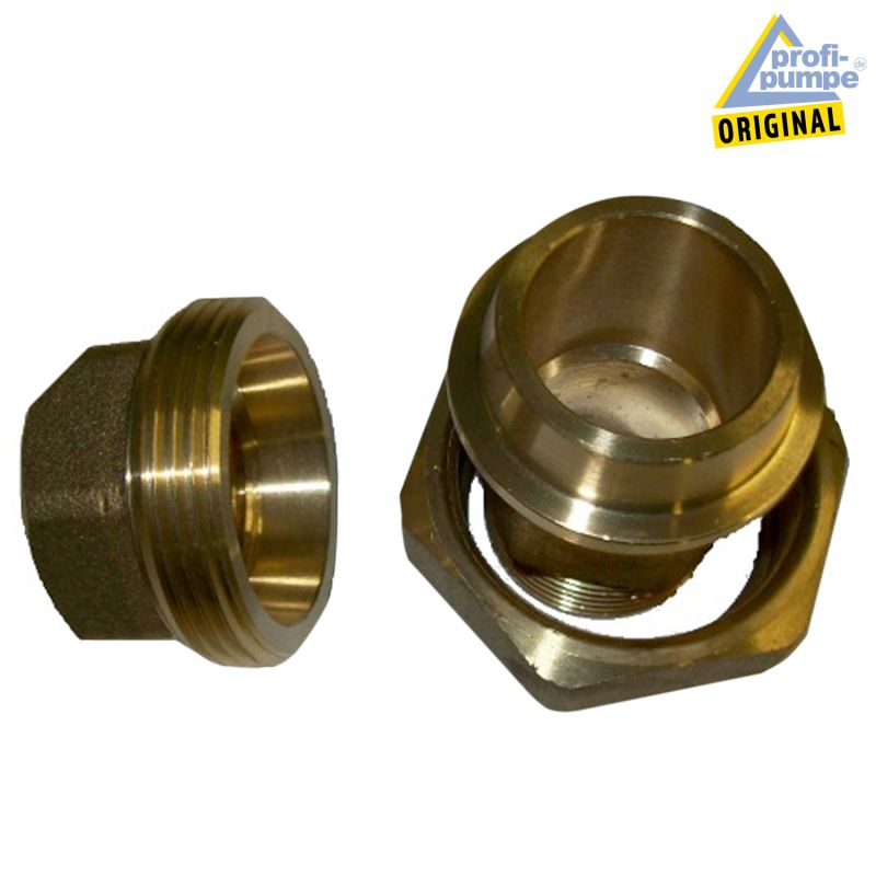 Verschraubung Messing 1" Zoll IG auf 1" Zoll AG Verschraubung Messing 1" Zoll IG auf 1" Zoll AG