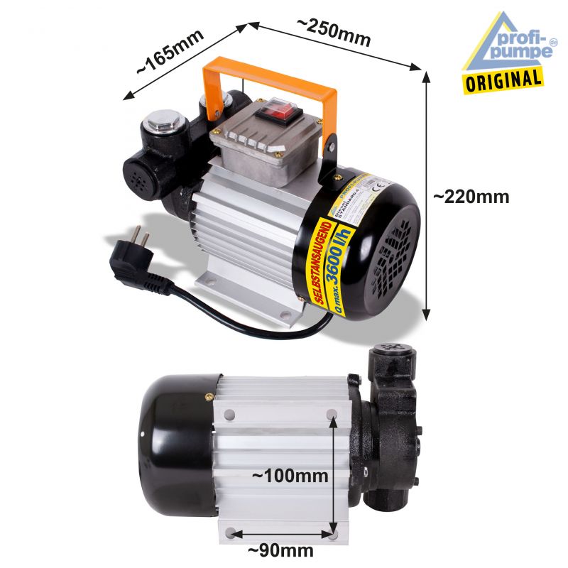 WOQLIBE Dieselpumpe Selbstansaugend 230V Fasspumpe Elektrische Heizölpumpe  Kraftstoffpumpe Diesel Ölpumpe Ölabsaugpumpe 60L/Min 550W Tankstelle:  : Auto & Motorrad