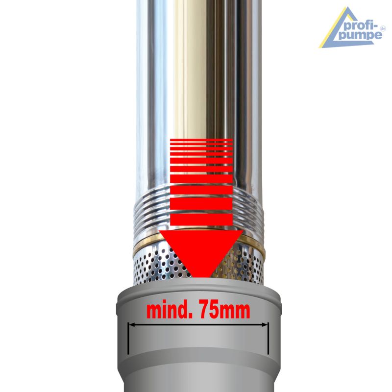 3 Zoll 75mm Energiespar Tiefbrunnenpumpe Rohrpumpe Tauchpumpe 7