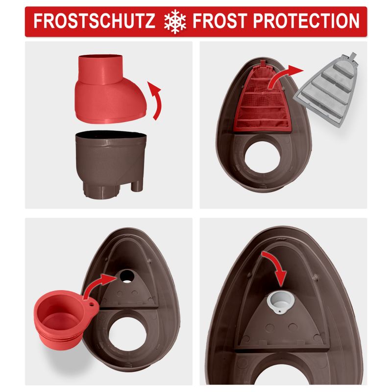 Fallrohrfilter T33 kupfer-braun Fallrohrfilter T33 kupfer-braun, Regenfilter, REGENSAMMLER REGENWASSER SAMMLER FÜLLAUTOMAT FALLROHRFILTER REGEN, Laubabscheider