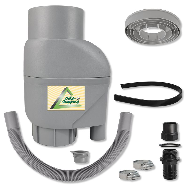 Fallrohrfilter T33 zink-grau